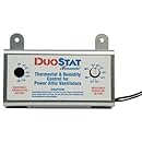 Ventamatic XXDUOSTAT Adjustable Dual Thermostat/Humidistat Control for Power Attic Ventilators