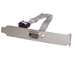 StarTech.com 16-Inch (40cm) 9-Pin Serial Male to 10-Pin Motherboard Header Slot Plate (PLATE9M16)