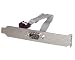 StarTech.com 16-Inch (40cm) 9-Pin Serial Male to 10-Pin Motherboard Header Slot Plate (PLATE9M16)