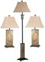 Bennington 3 pack Lamp Set, FABRIC SHADE, SLATE