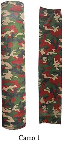 Moisture Wicking Compression Tatoo Arm Sleeve Camo Print Perfect for Lymphedema, Basketball, Baseball, Running &amp; Outdoor Activities