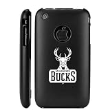 Apple iPhone 3G 3GS Black Aluminum Metal Case Milwaukee Bucks