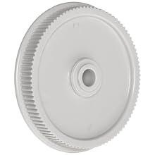 Timing Belt Pulley Delrin, 0.0816 Pitch, 40DP, 3.106" Diameter, 5/16" Bore, For up to 1/4" Wide Belt