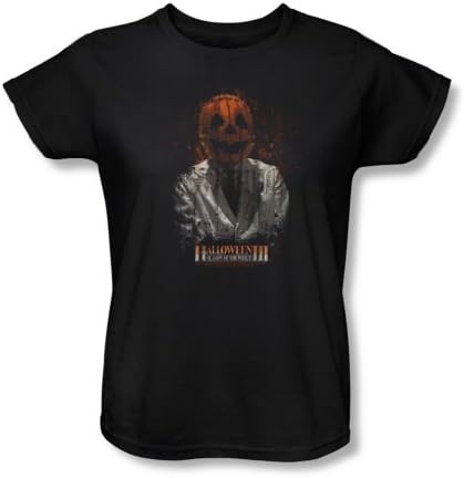 Halloween Iii - Womens H3 Scientist T-Shirt, Size: Large, Color: Black