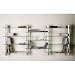 Design Glas-Aluminium CD Regal Wandregal f. 300 CDs