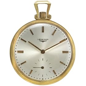Click here to buy Longines 14k Gold Mens Vintage Pocket Watch PWLG0600 by Longines.