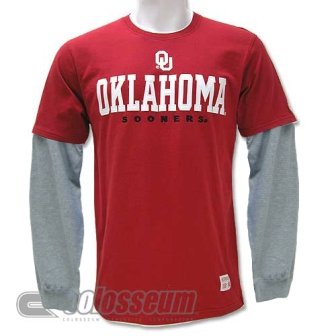 Buy Oklahoma Sooners NCAA T-shirt Long Sleeve Combo by Colosseum Athletics