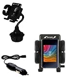 iRiver Clix2 U20 Auto Cup Holder with Car Charger - Uses Gomadic TipExchange