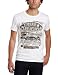 True Religion Men's Campus Tour Short Sleeve Crew Neck T-Shirt, White, Large