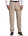 Haggar Men's Mynx Gabardine Hidden Expandable Waist Pleated Dress Pant