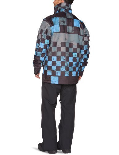 Quiksilver Men's NEXT MISSION PRINTED INS JKT-Next Mission Printed INS Snow Jackets - Black, Medium