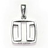  : Gemini SETH Pendant (5/22 - 6/21). Egyptian Astrology. Zodiac of Dendra. Sterling Silver