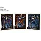 Gothic Dragon Spell Purple Note Book With Pen