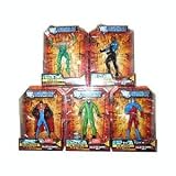 DC UNIVERSE CLASSICS WAVE 5 (~COMPLETE SET OF 5~) METALLO SERIES THE RIDDLER, ATOM, AMAZO, BLACK LIGHTNING, ERADICATOR