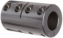 Ruland SPX-10-10-F Two-Piece Clamping Rigid Coupling, Black Oxide Steel, 5/8