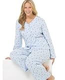 Charter Club Plus Size V-Neck Two-Piece Pajama Set