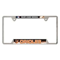 MLB Baltimore Orioles Metal License Plate Frame
