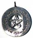 Pewter Elfin Protection Spell Amulet