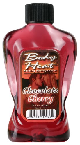 Body Heat Chocolate Cherry Warming Massage Oil 8oz