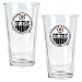 Edmonton Oilers NHL 2pc Pint Ale Glass Set - Primary Logo