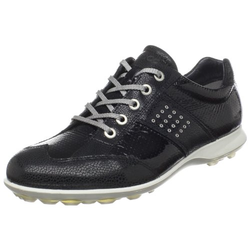 ECCO Women's Life Fashion Golf Shoe,Black/Black,41 EU/10-10.5 M US