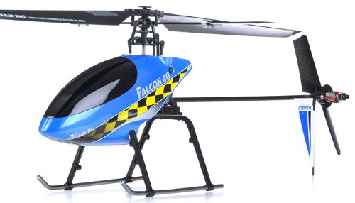 Exceed RC 2.4Ghz Falcon 40 V2 4-Channel RC Helicopter RTF Fixed Pitch - 100% Ready-to-Fly w/ Lipo Battery & LCD Transmitter Monitor (Blue OR NEXT AVAILABLE COLOR SENT AT RANDOM)