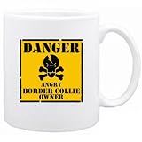 New Danger : Angry Border Collie Owner Mug Dog
