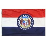 3x5 ft. Missouri State Flag for Outdoor Use
