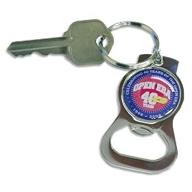 Click here to buy US Open 2008 40th Anniversary Bottle Opener Key Ring by USTA.