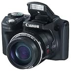 Canon PowerShot SX500 IS 16MP Point-and-Shoot Digital Camera (Black) with 4GB SD Card, Camera Case