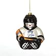 Tampa Bay Lightning NHL Glass Snowman Ornament (5.5")