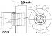 Automotive : Brembo 25524 Front Disc Brake Rotor