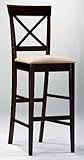 Minford Cross Back Bar Stool (Set of 2)
