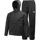 IMAGE OF Helly Hansen Men's Seven J Rain Jacket and Pant Set - Black S