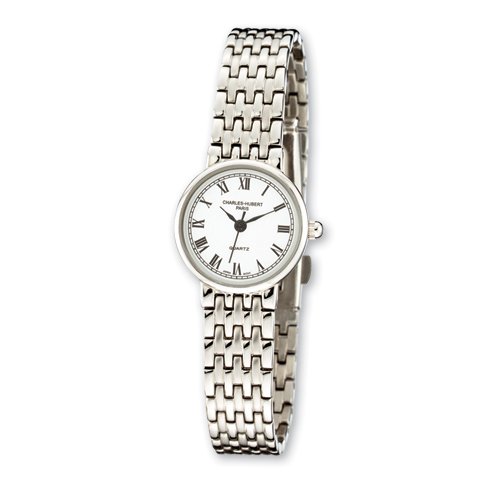 Ladies Charles Hubert Polished Stainless Steel 24mm Watch