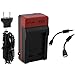 EZOPower Battery Charger with EU / Car Adapter + Mini HDMI + Accessory Pouch Case for Sony Alpha A3000, NEX-5T, NEX-5TL, NEX-3N, NEX-6, NEX-6L, NEX-5R, NEX-F3; SLT-A37, A35 Digital Camera(Compatible with NP-FW50/ BC-VW1)