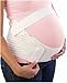 ilovebaby Pregnancy Support Belt, Maternity Belt - Support Waist / Back / Abdomen Band, Belly Brace Velcro Attachments, White Color, Size Large