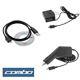 USB Data Cable + Rapid Car Charger + Home Travel Charger for Sprint LG Lotu ....