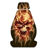 Pilot SC-356 Flaming Skull Low Back Seat Cover