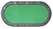 Padded Texas Hold'em Folding Poker Table Top with Cup Holders - Green