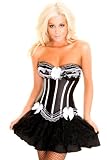 Corset bustier guépière haut sexy noir
