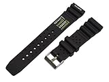 Bracelet Montre de Plong�e, de type NDL, pour Citizen, Noir, 22mm