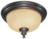 Hardware House 544809 Seville 13-Inch by 7-3/4-Inch Ceiling Lighting Fixture, Classic Bronze