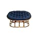 Double Papasan Chair with Fabric Cushion