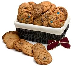 Geoff & Drew's Christmas Greetings Basket of 48 Fresh Baked Chocolate Chip Cookies