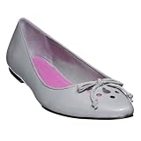 Isaac Mizrahi for Target® Amber Crinkle Patent Ballet Flats - Gray