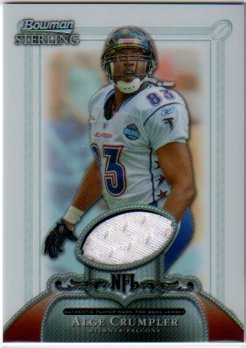 Alge Crumpler Atlanta Falcons 2006 Bowman Sterling Refractor Jersey #AC Football Card