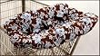 3 N 1 Shopping Cart & High Chair Cover -Hibiscus Brown & Blue - Cuter Than A Ducks Butt