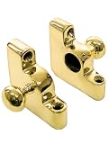 Pair of Decorative Solid Brass Carpet Rod Brackets.
