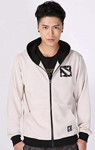 13 Age City? Unisex Dota2 Wash Painting Hooded Coat Sweater Sweatshirt White,Huskar,M